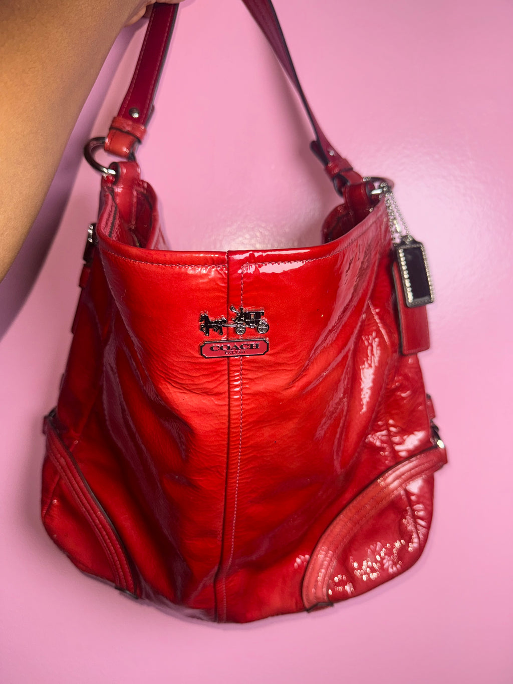 Coach maggie Madison hobo-patent leather