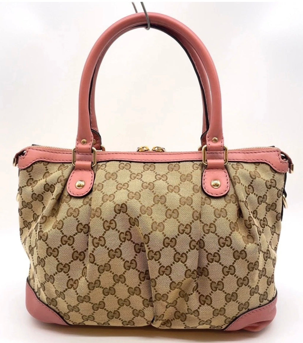 Gucci tote-pink leather