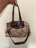 Coach Ashley patent leather bag