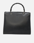 Gucci Bamboo Hand Bag - Black Leather